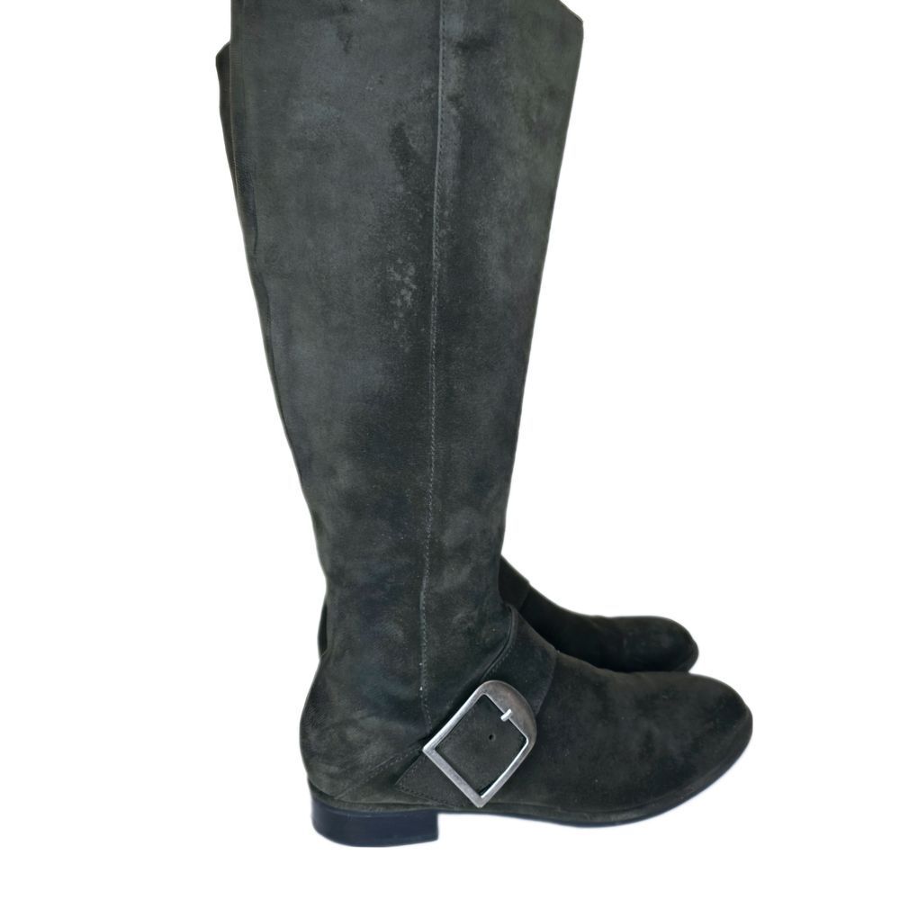 Via Spiga Black Over the Knee Boots